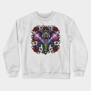 Elephant Red Crewneck Sweatshirt